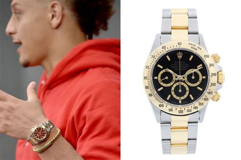 patrick mahomes rolex gmt|patrick mahomes watch collection.